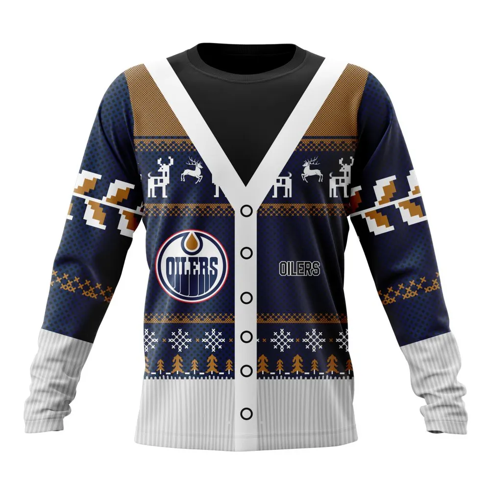 NHL Edmonton Oilers | Specialized Chrismas Season Long Sleeved Sweatshirt 