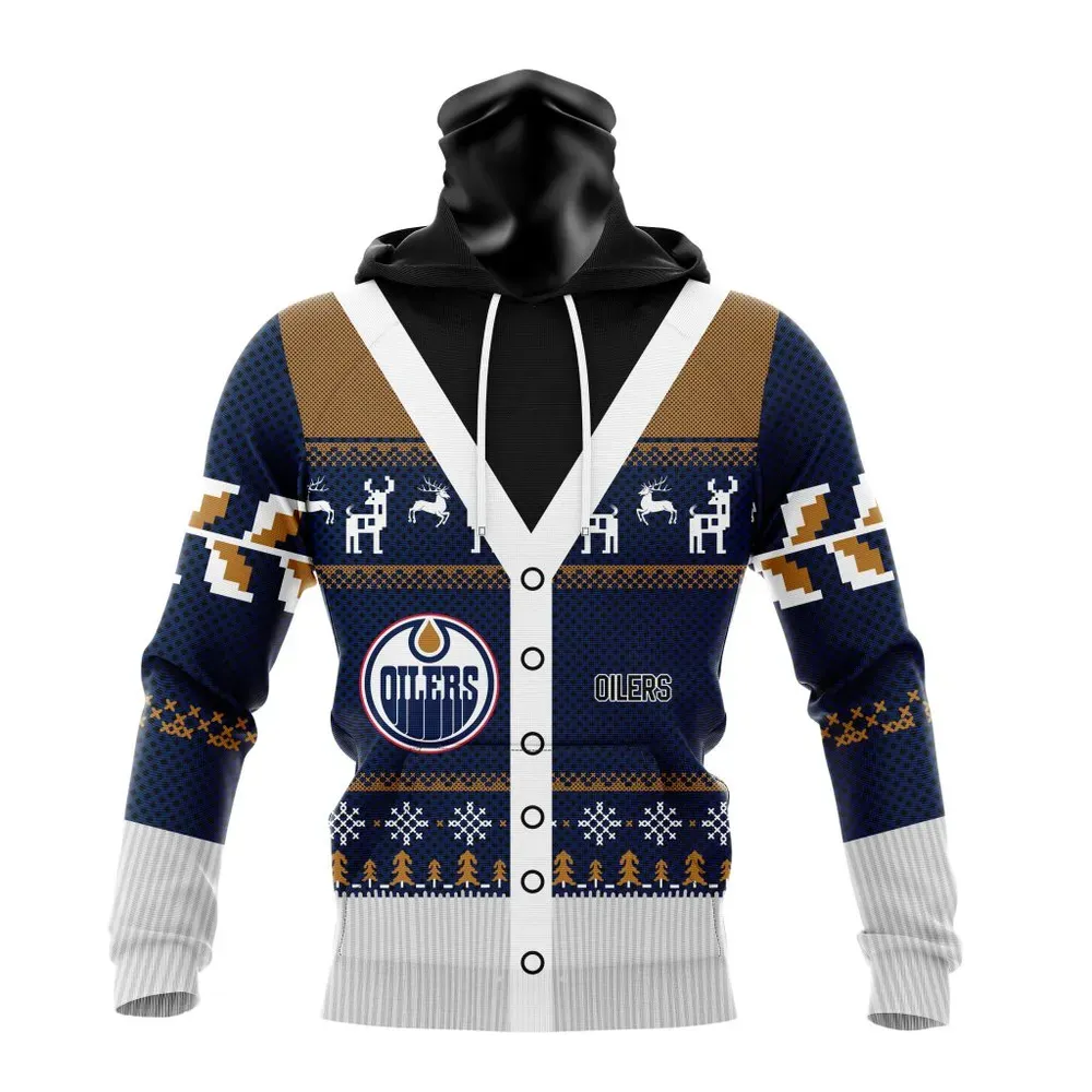 NHL Edmonton Oilers | Specialized Chrismas Season Mask Hoodie