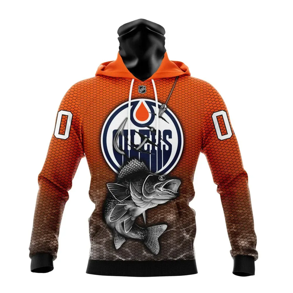 NHL Edmonton Oilers | Specialized Fishing Style St2201 Mask Hoodie