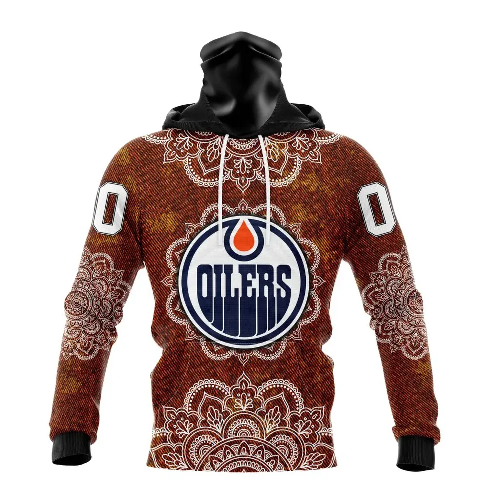 NHL Edmonton Oilers | Specialized Mandala Style St2201 Mask Hoodie