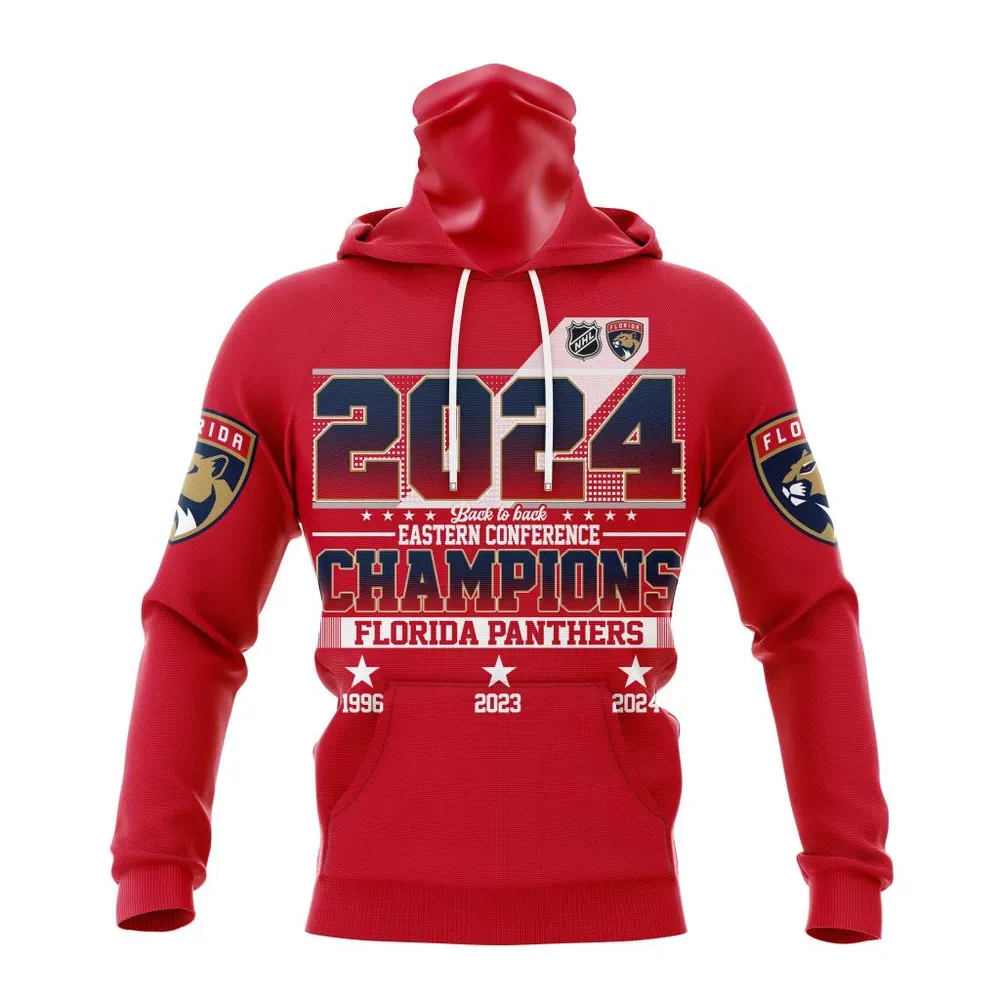 NHL Florida Panthers 2024 Eastern Conference Champions St2402 Mask Hoodie