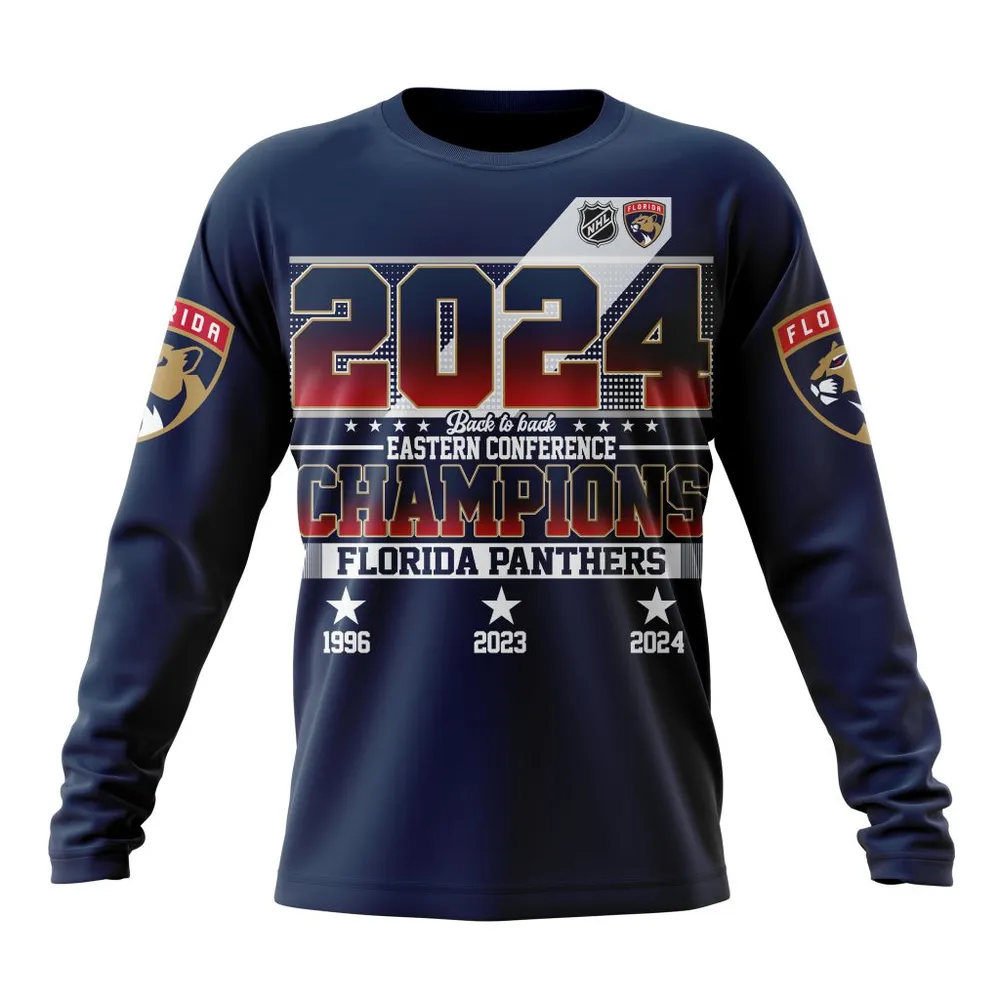 NHL Florida Panthers 2024 Eastern Conference Champions St2403 Long Sleeved Sweatshirt 