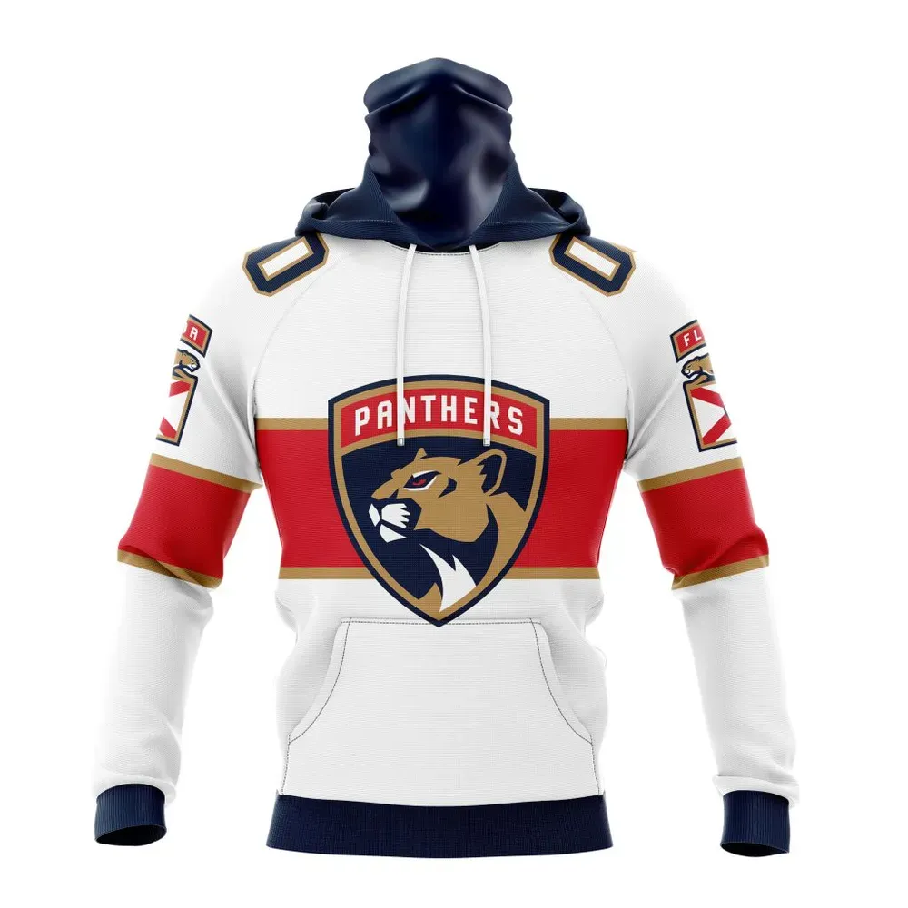 NHL Florida Panthers Away Kits Mask Hoodie