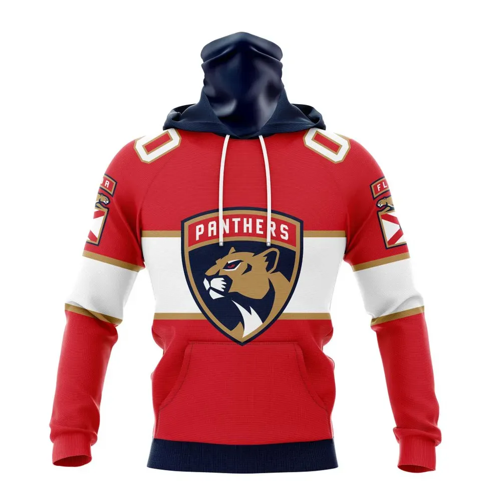 NHL Florida Panthers Home Kits Mask Hoodie