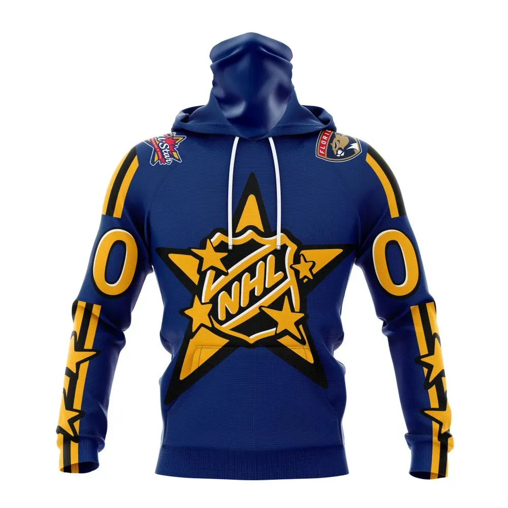 NHL Florida Panthers Personalized 2024 NHL All-Star Game Mask Hoodie