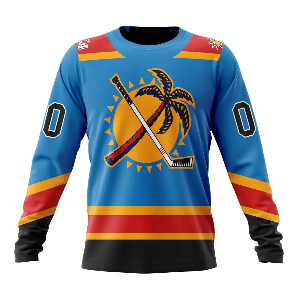 NHL Florida Panthers Reverse Retro Kits Long Sleeved Sweatshirt 