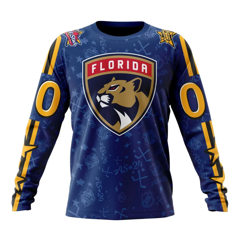 NHL Florida Panthers Special 2024 All-Star Game Design St2401 Long Sleeved Sweatshirt 