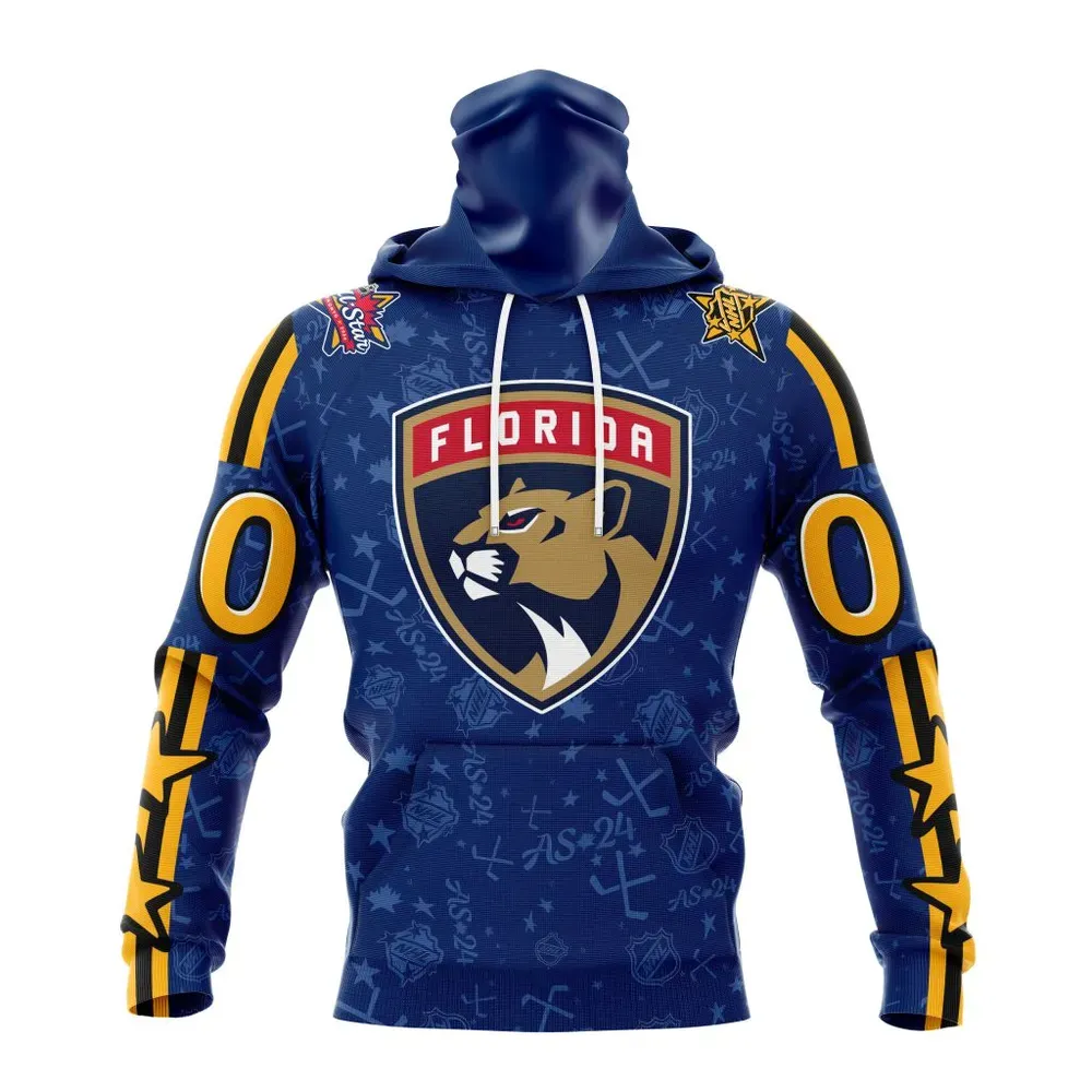 NHL Florida Panthers Special 2024 All-Star Game Design St2401 Mask Hoodie