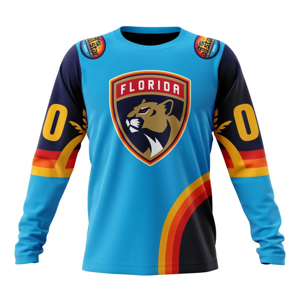 NHL Florida Panthers Special All-Star Game Design With Atlantic Ocean Long Sleeved Sweatshirt 