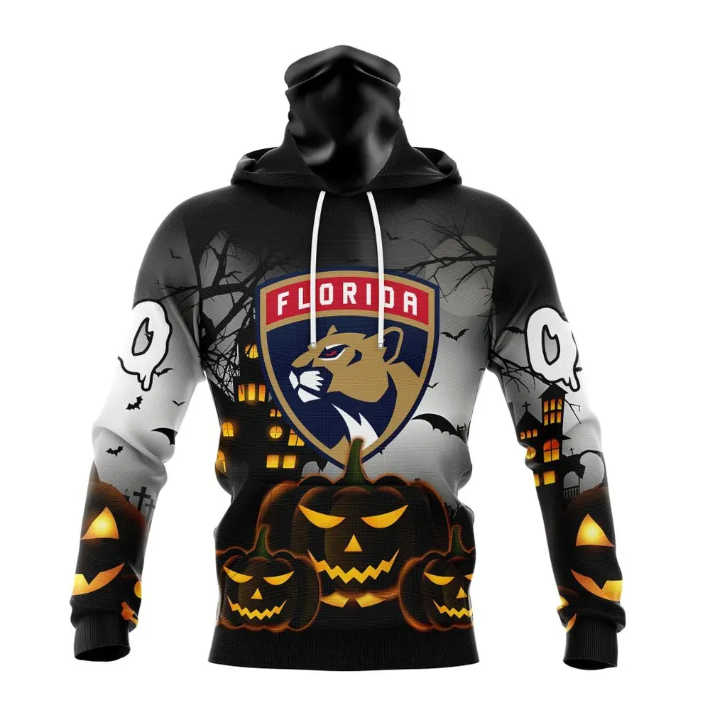 NHL Florida Panthers Special Design For Halloween St2302 Mask Hoodie