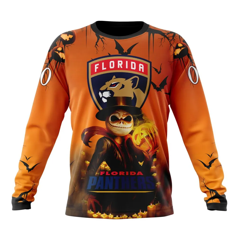 NHL Florida Panthers Special Halloween Concepts St2201 Long Sleeved Sweatshirt 