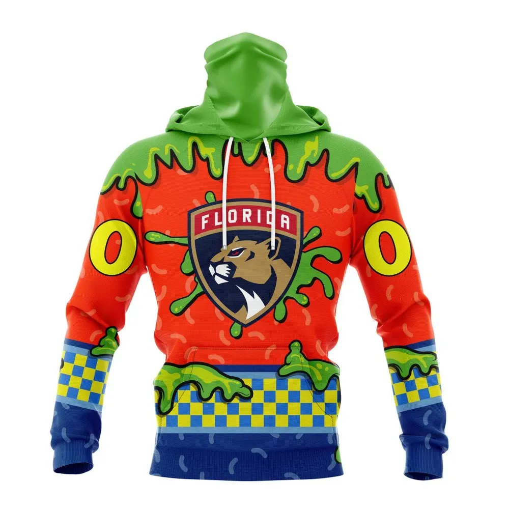 NHL Florida Panthers Special Nickelodeon Design St2301 Mask Hoodie