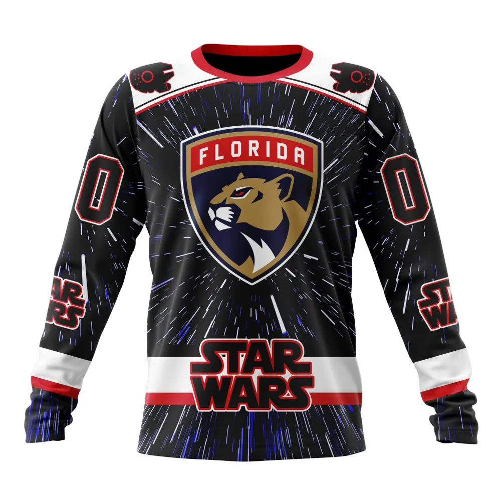 NHL Florida Panthers Special Star Wars Design St2303 Long Sleeved Sweatshirt 