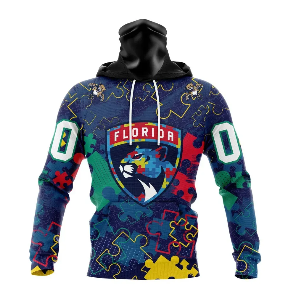 NHL Florida Panthers | Specialized Fearless Aganst Autism Mask Hoodie