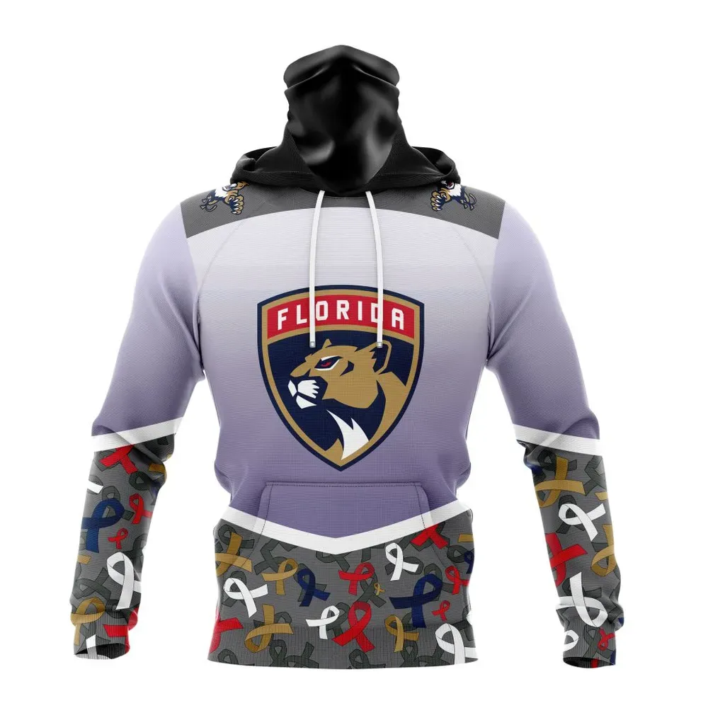 NHL Florida Panthers | Specialized Sport Fights Again All Cancer V0122 Mask Hoodie