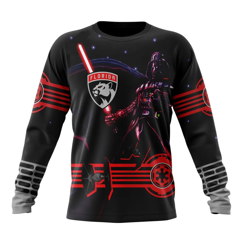 NHL Florida Panthers | Specialized Starwar Darth Vader Version Jersey Long Sleeved Sweatshirt 