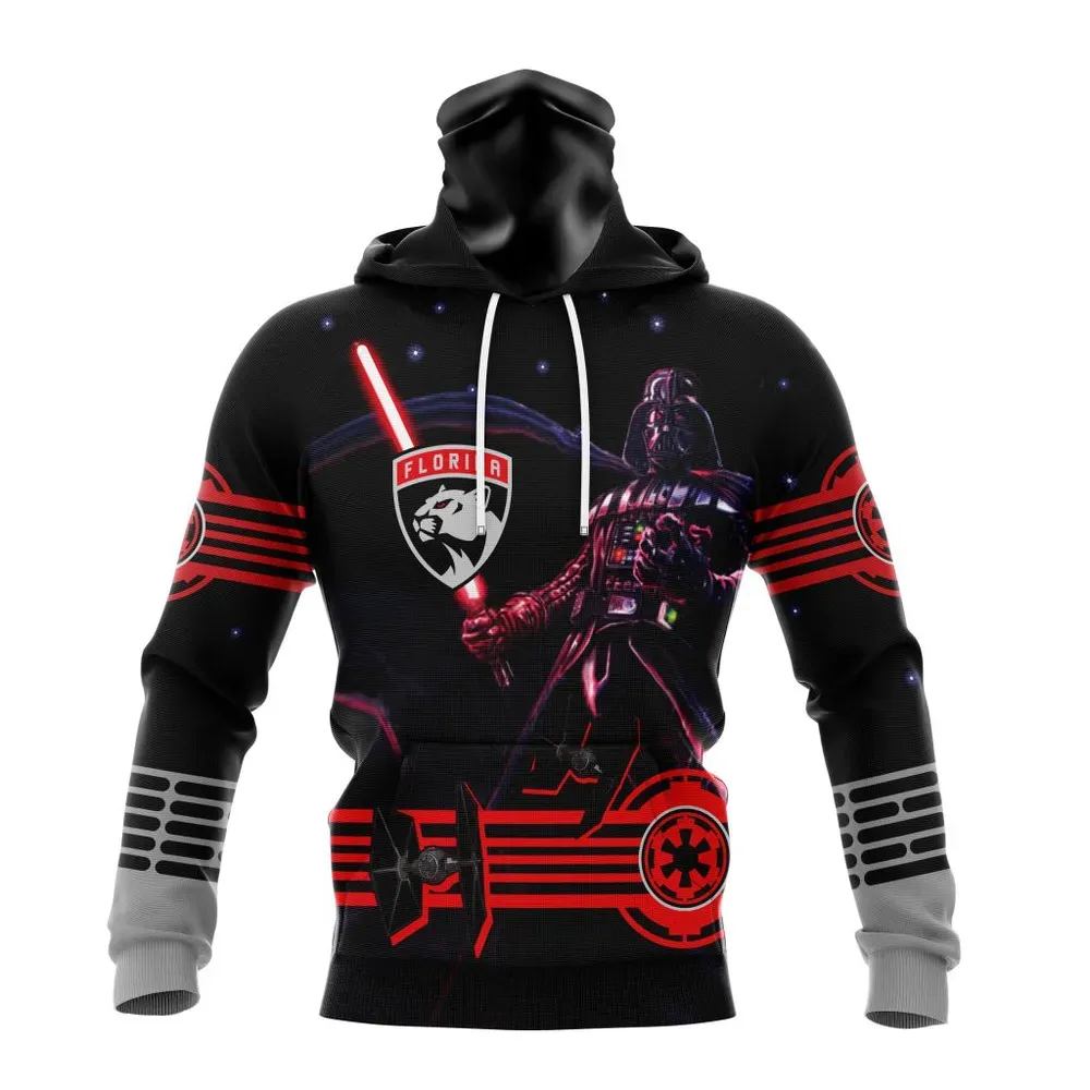 NHL Florida Panthers | Specialized Starwar Darth Vader Version Jersey Mask Hoodie