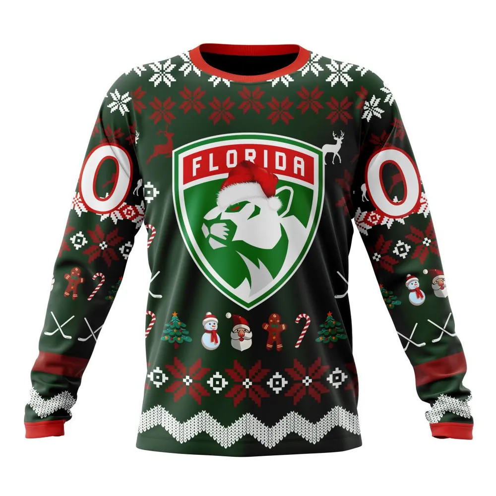 NHL Florida Panthers | Specialized Unisex Christmas Is Coming Long Sleeved Sweatshirt 