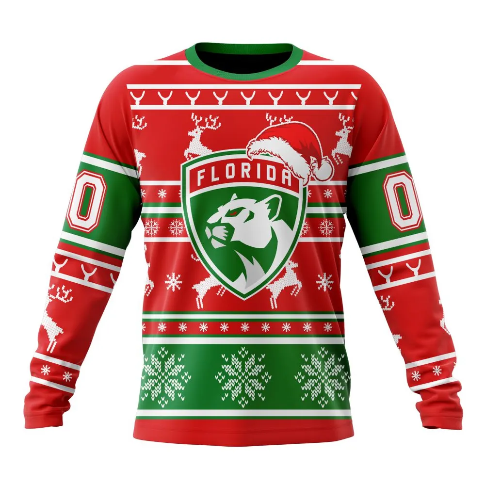 NHL Florida Panthers | Specialized Unisex Christmas Is Coming V02 Long Sleeved Sweatshirt 