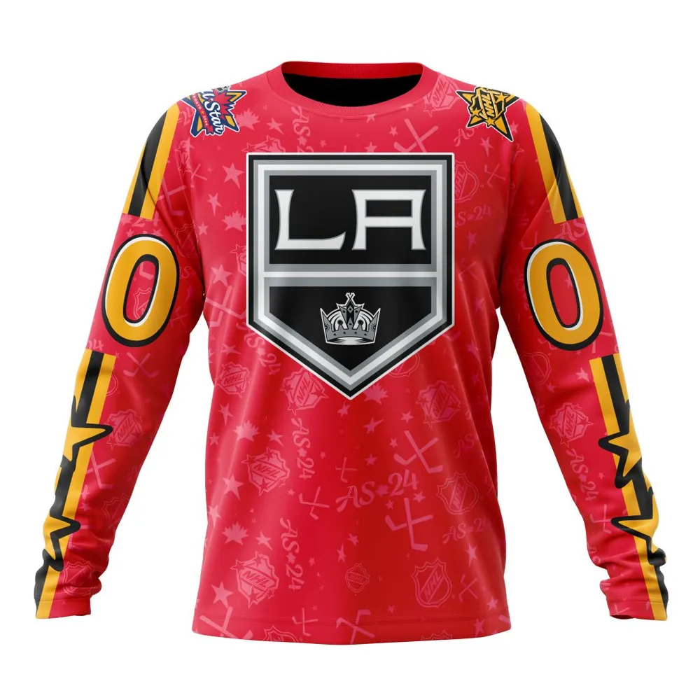 NHL Los Angeles Kings Special 2024 All-Star Game Design St2401 Long Sleeved Sweatshirt 