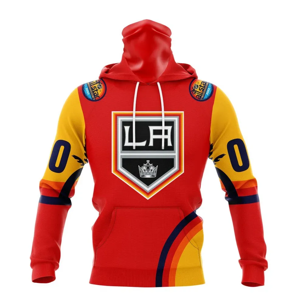 NHL Los Angeles Kings Special All-Star Game Design With Florida Sunset Mask Hoodie