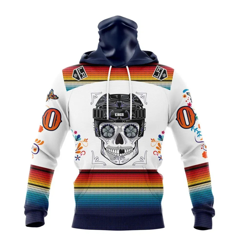 NHL Los Angeles Kings Special Design For Dia De Los Muertos St2301 Mask Hoodie