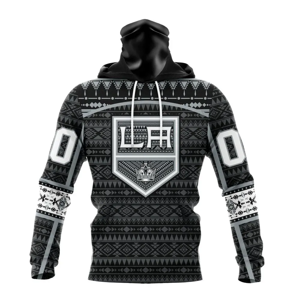 NHL Los Angeles Kings Special Design With Native Pattern St2303 Mask Hoodie