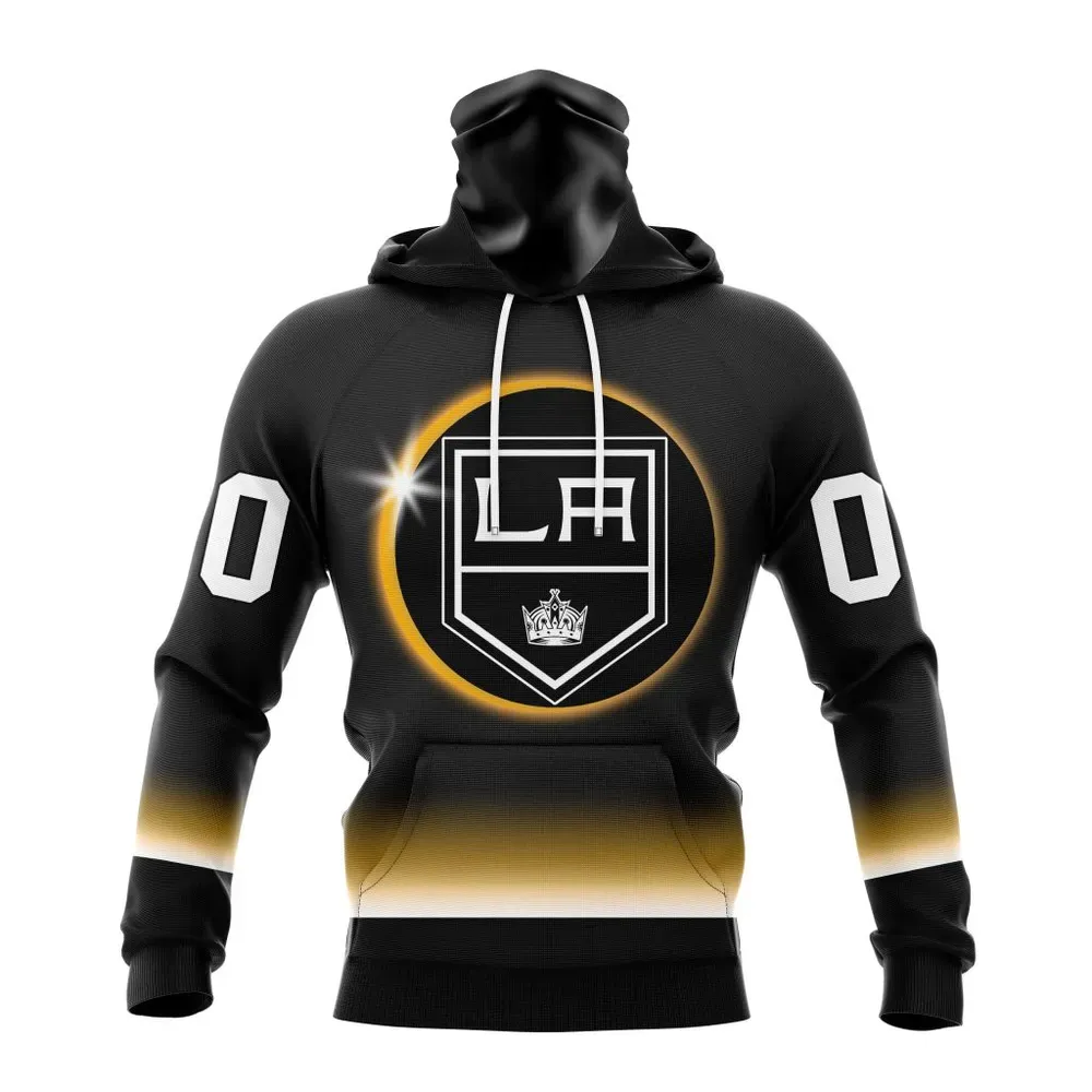 NHL Los Angeles Kings Special Eclipse Design St2401 Mask Hoodie