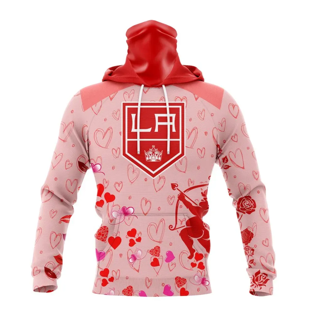 NHL Los Angeles Kings Special Gift For Valentines Day St2402 Mask Hoodie