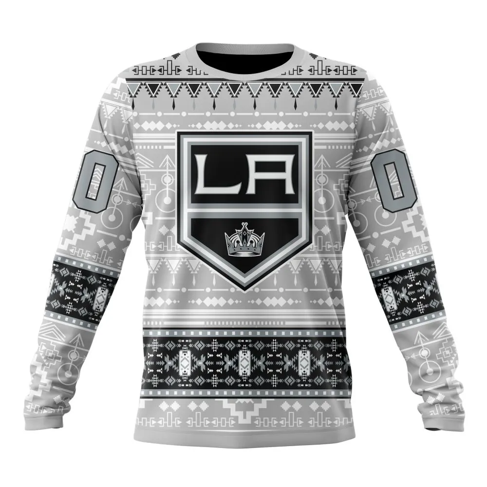 NHL Los Angeles Kings Special Native Design St2302 Long Sleeved Sweatshirt 