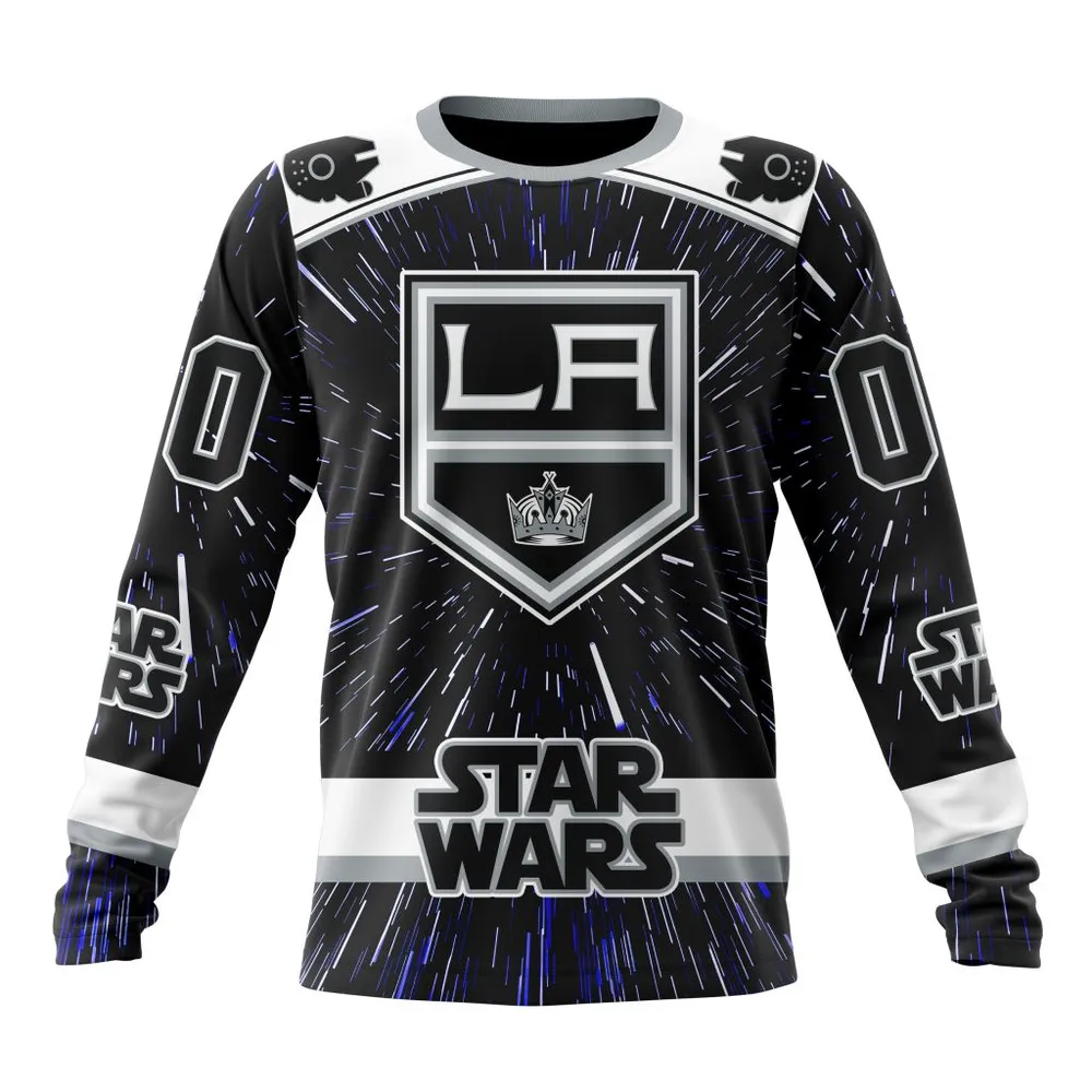 NHL Los Angeles Kings Special Star Wars Design St2303 Long Sleeved Sweatshirt 