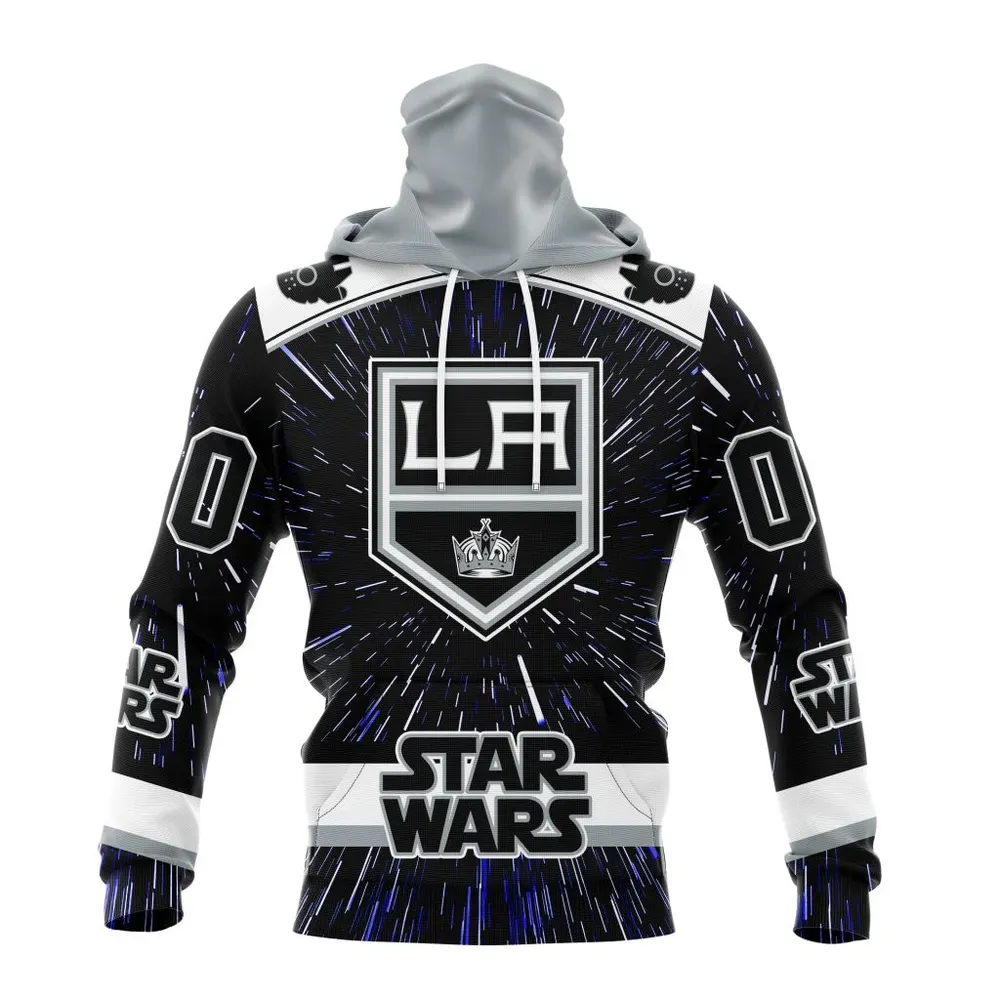 NHL Los Angeles Kings Special Star Wars Design St2303 Mask Hoodie