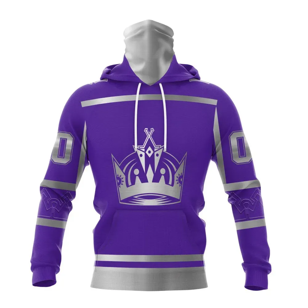 NHL Los Angeles Kings Special Two-Tone Design St2401 Mask Hoodie