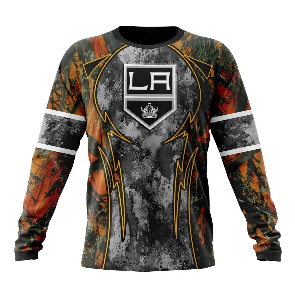 NHL Los Angeles Kings | Specialized Design Wih Camo Concepts For Hungting In Forest Long Sleeved Sweatshirt 