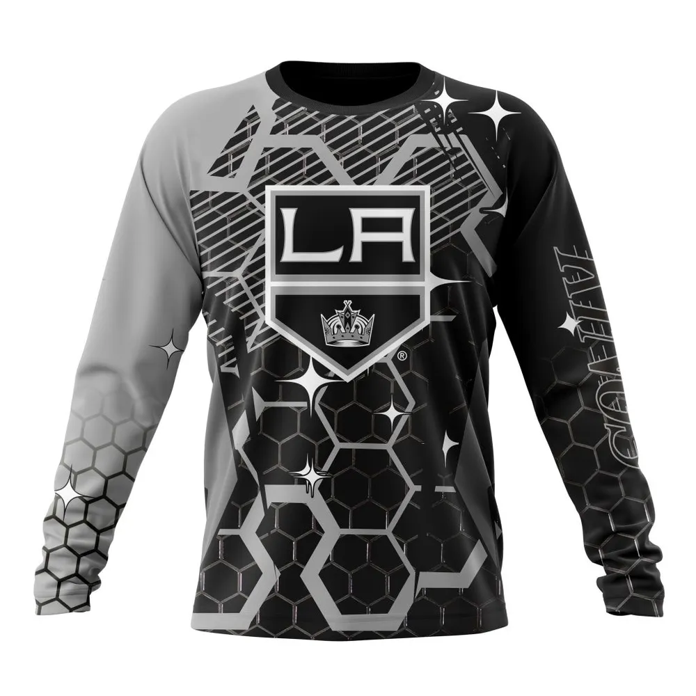 NHL Los Angeles Kings | Specialized Design With Motocross Syle V0222 Long Sleeved Sweatshirt 