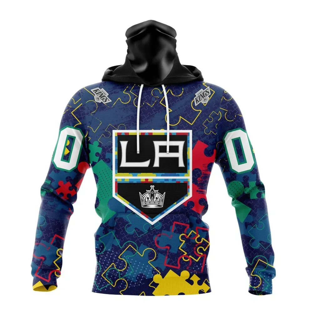 NHL Los Angeles Kings | Specialized Fearless Aganst Autism Mask Hoodie