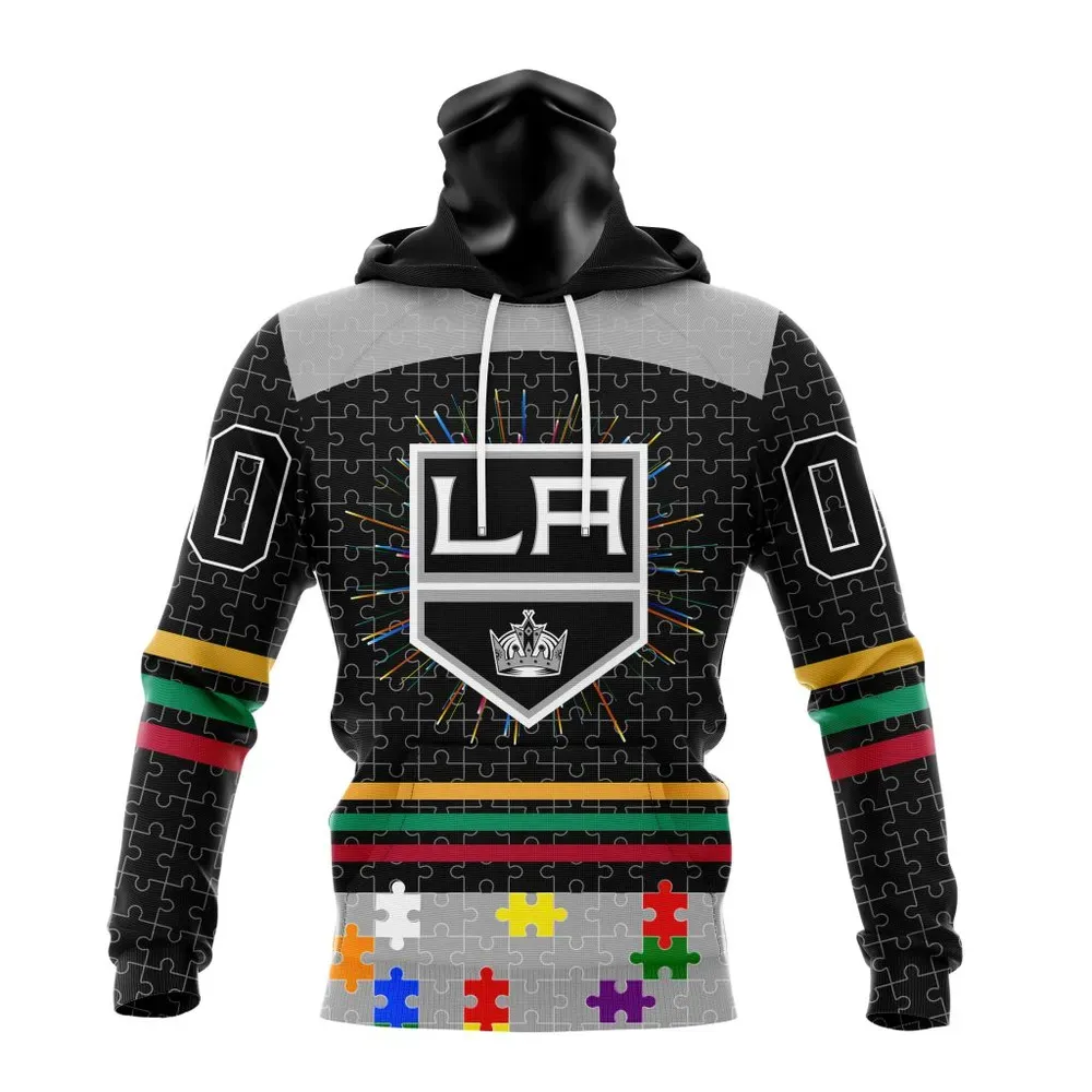 NHL Los Angeles Kings | Specialized Fearless Aganst Autism V0122 Mask Hoodie