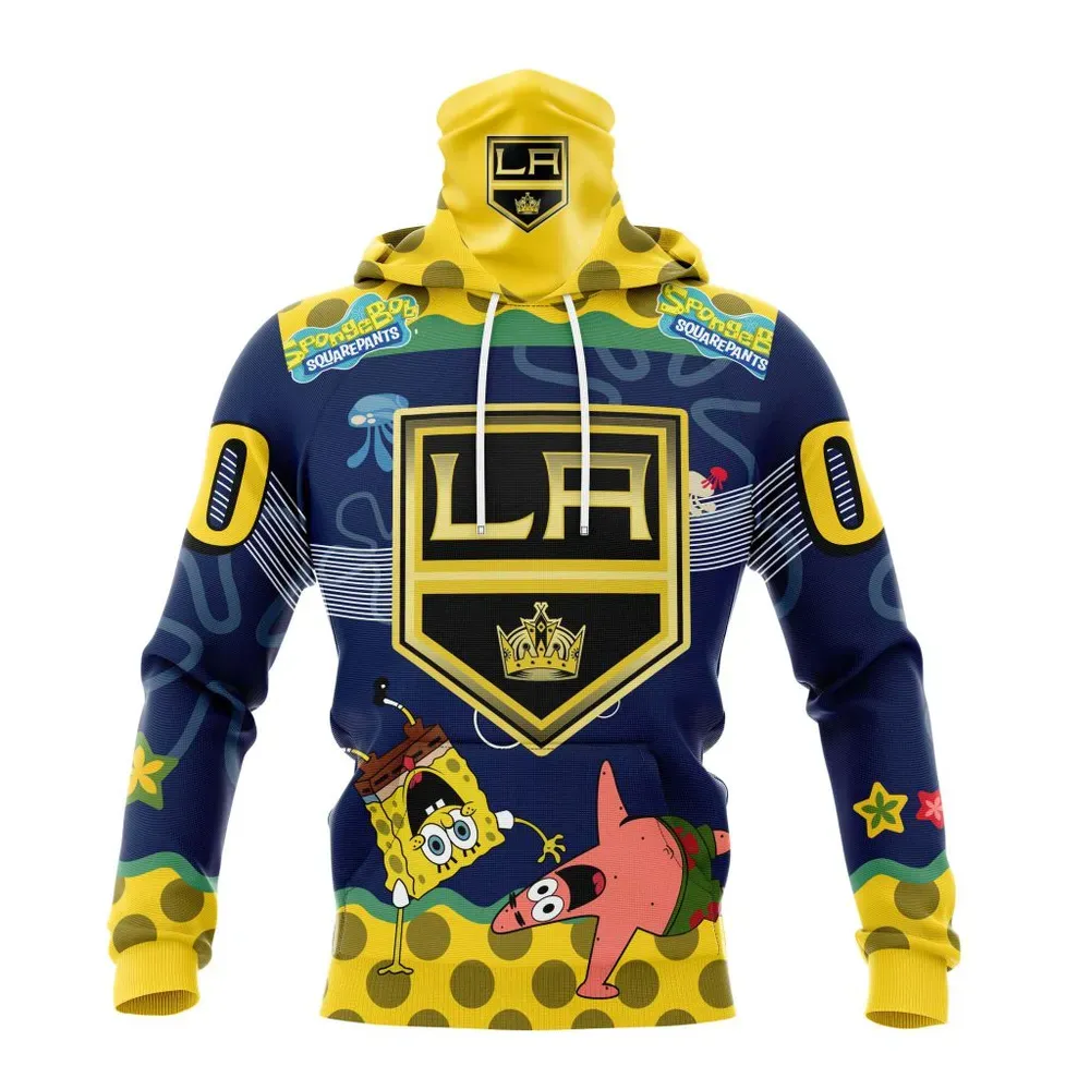 NHL Los Angeles Kings | Specialized Jersey With Spongebob Mask Hoodie