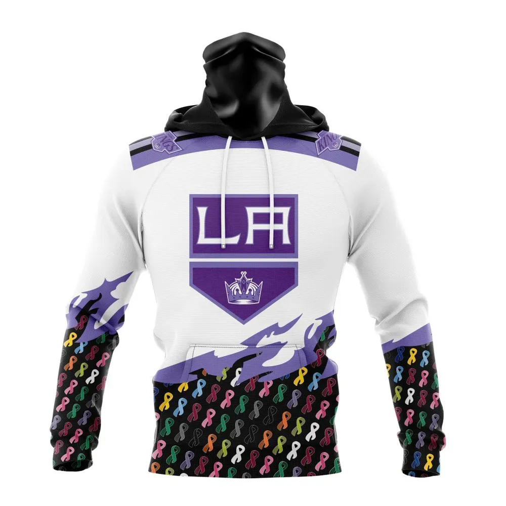 NHL Los Angeles Kings | Specialized Kits In October We Stand Together We Can Beat Cancer Mask Hoodie