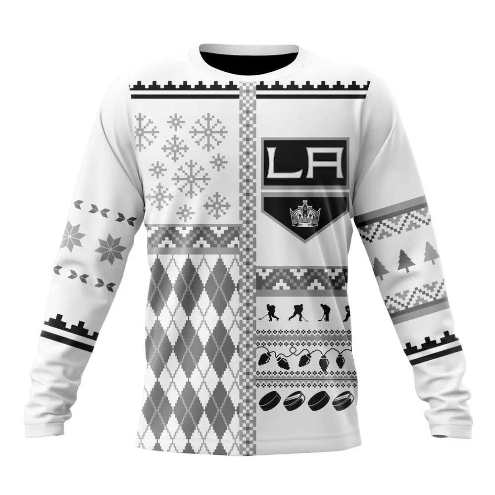 NHL Los Angeles Kings | Specialized Unisex Christmas Is Coming V01 Long Sleeved Sweatshirt 