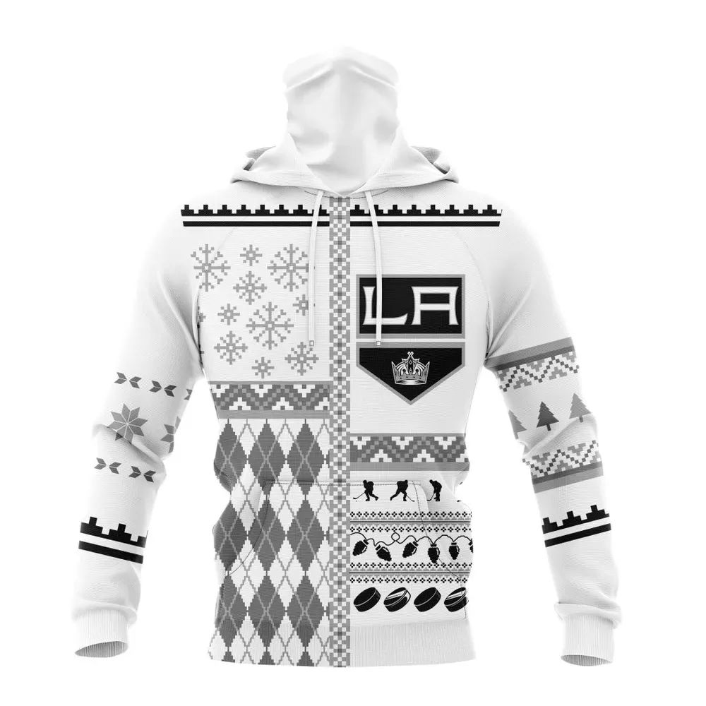 NHL Los Angeles Kings | Specialized Unisex Christmas Is Coming V01 Mask Hoodie