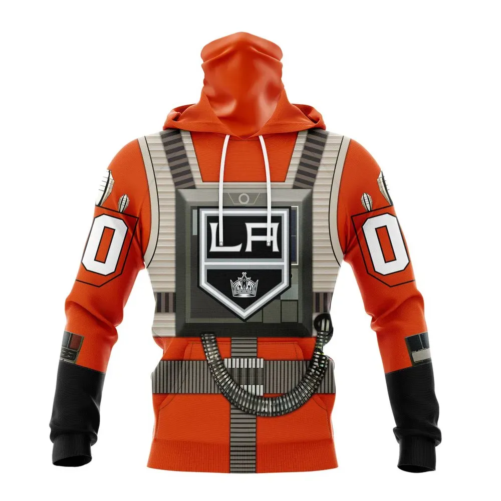 NHL Los Angeles Kings Star Wars Rebel Pilot Design St2201 Mask Hoodie