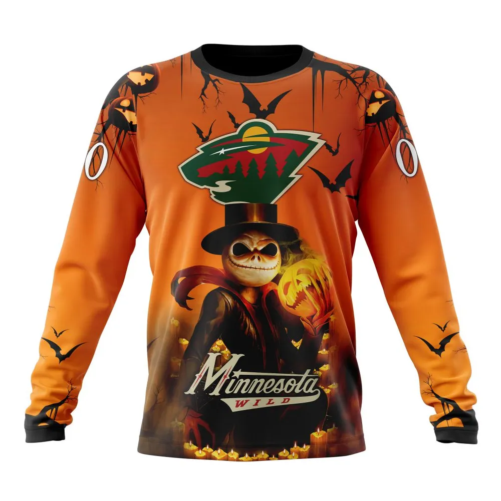 NHL Minnesota Wild Special Halloween Concepts St2201 Long Sleeved Sweatshirt 