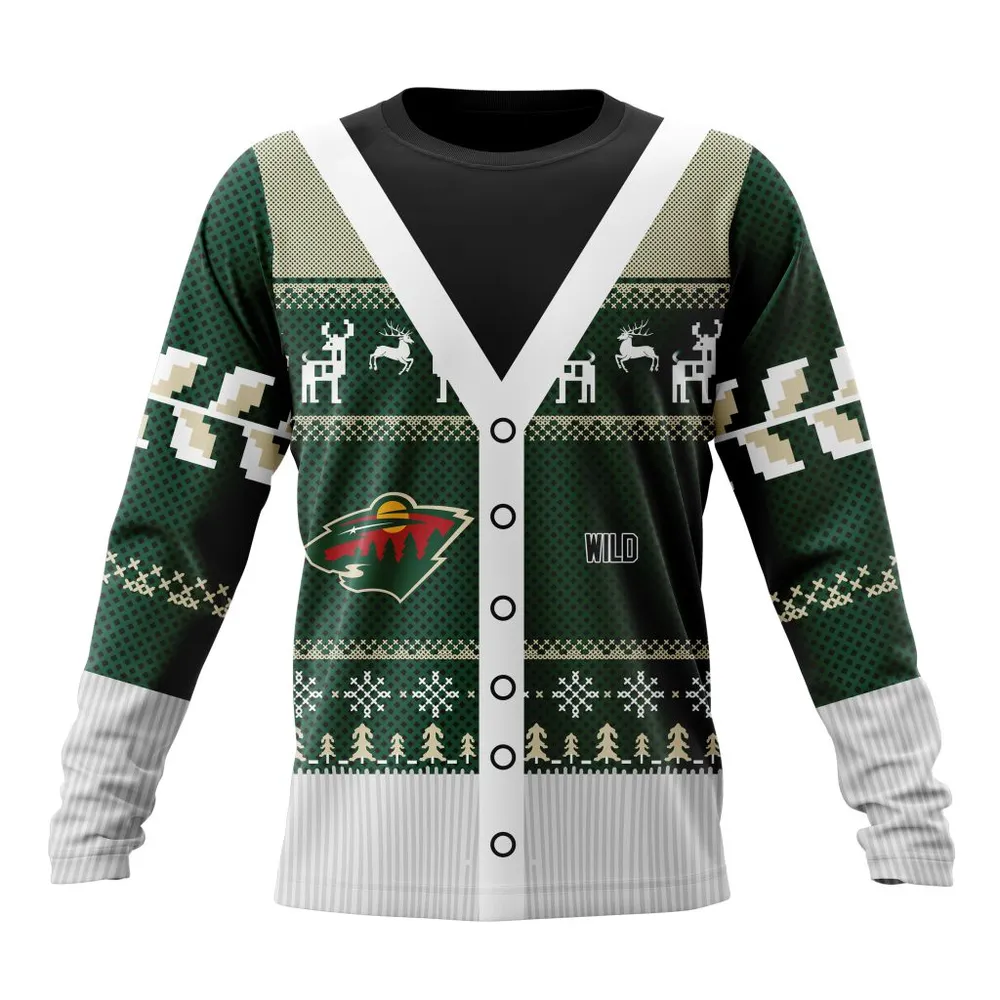 NHL Minnesota Wild | Specialized Chrismas Season Long Sleeved Sweatshirt 