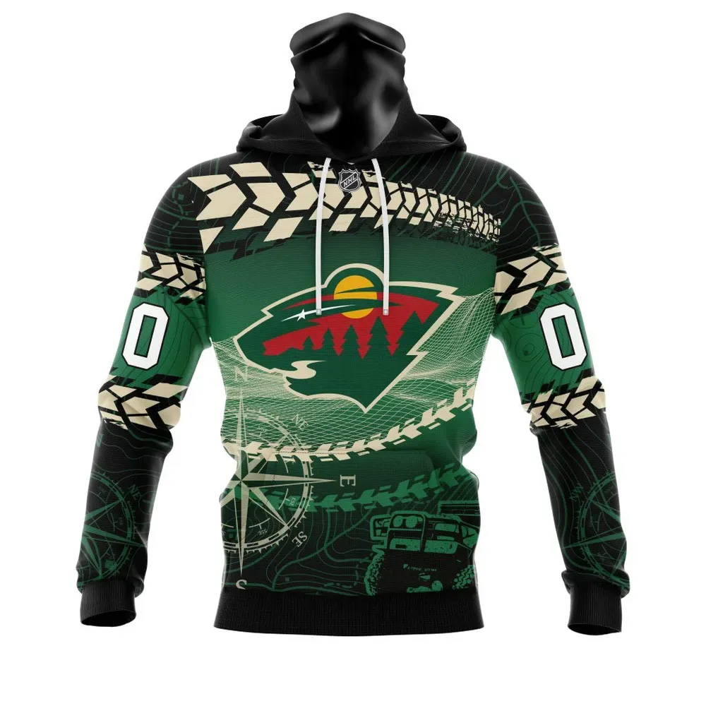 NHL Minnesota Wild | Specialized Off Road Style St2201 Mask Hoodie