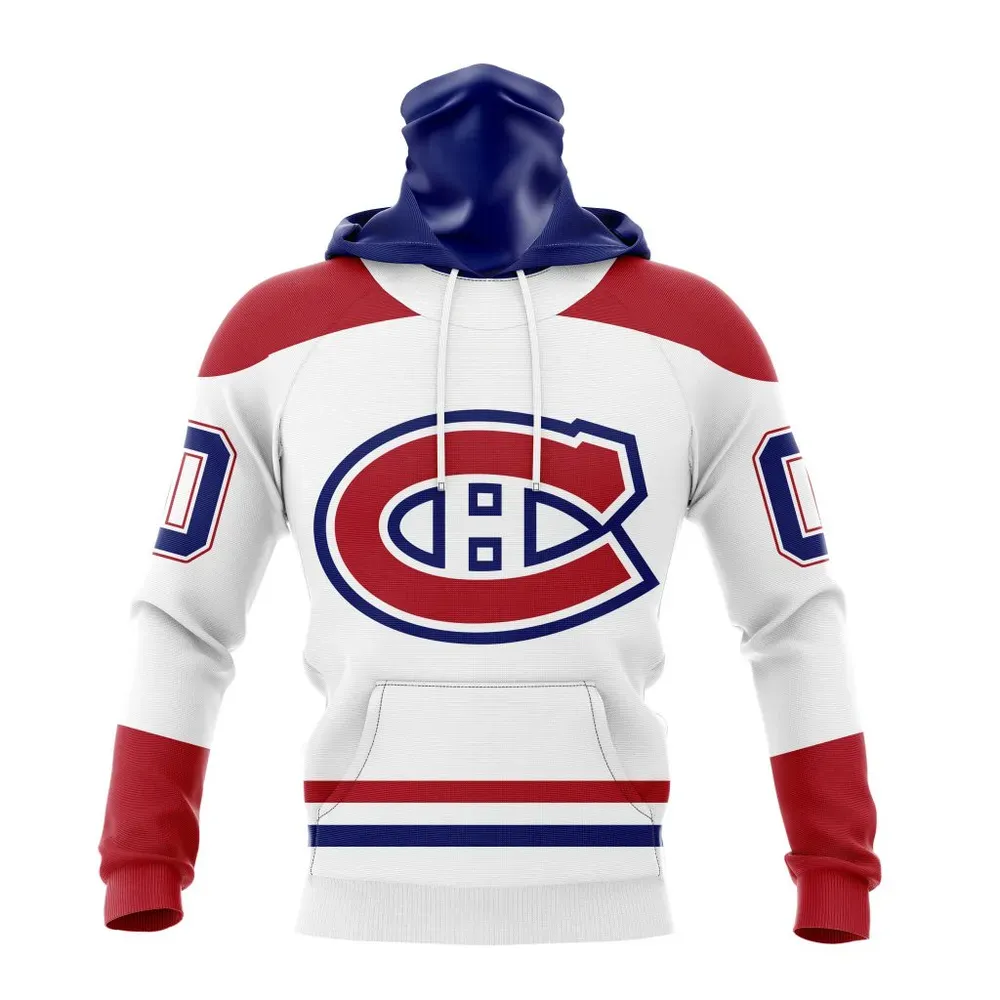 NHL Montreal Canadiens Personalized Away Kits Mask Hoodie