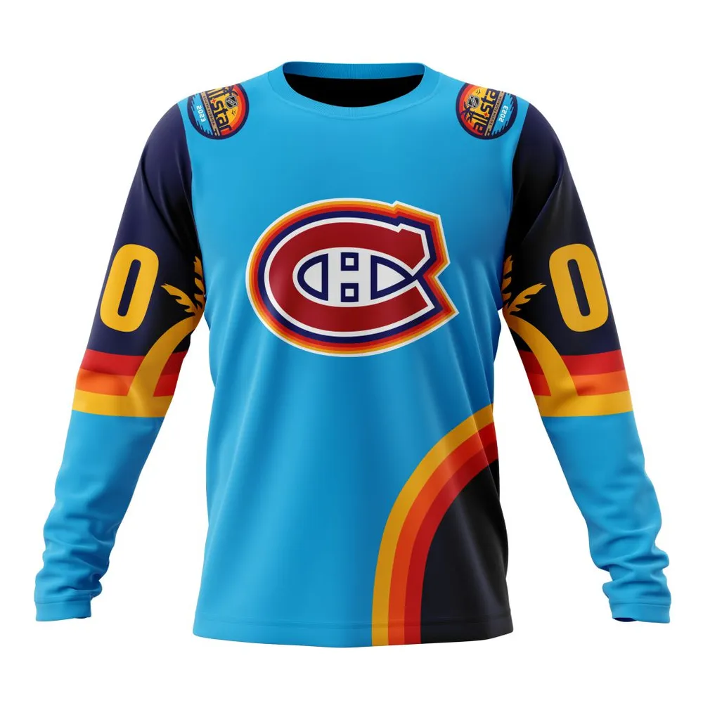 NHL Montreal Canadiens Special All-Star Game Design With Atlantic Ocean Long Sleeved Sweatshirt 