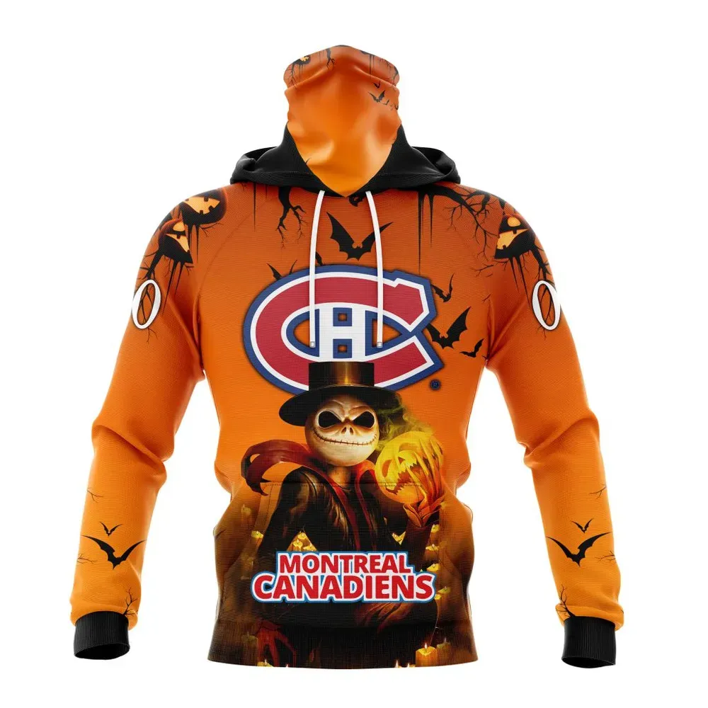 NHL Montreal Canadiens Special Halloween Concepts St2201 Mask Hoodie