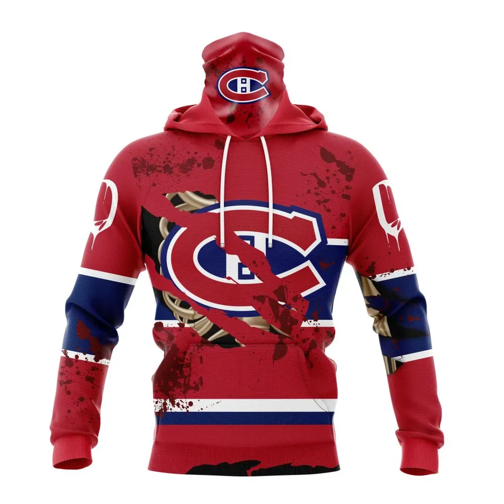 NHL Montreal Canadiens | Specialized Design Jersey With Your Ribs For Halloween Mask Hoodie