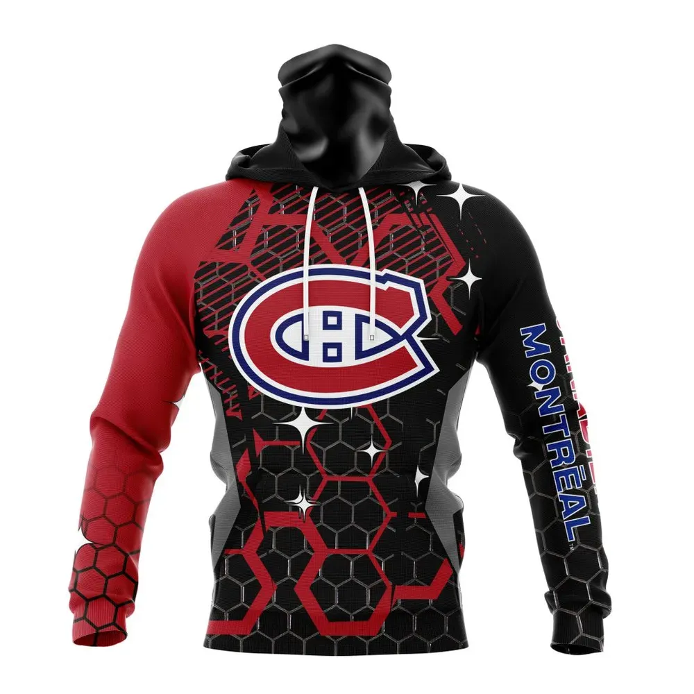 NHL Montreal Canadiens | Specialized Design With Motocross Syle V0222 Mask Hoodie